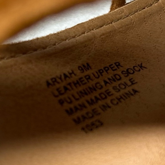 Steve Madden Aryah Brown Suede Lace Up Open Toe Heels Women’s Size 9M - Picture 11 of 12